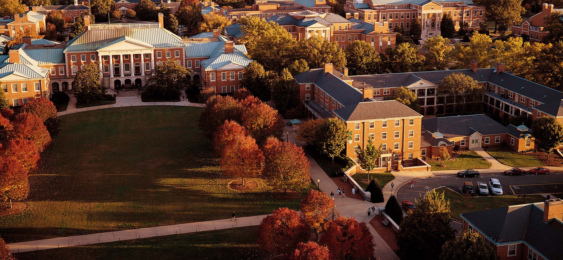 Aerial view of campus