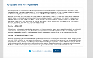 Accept the end user agreement