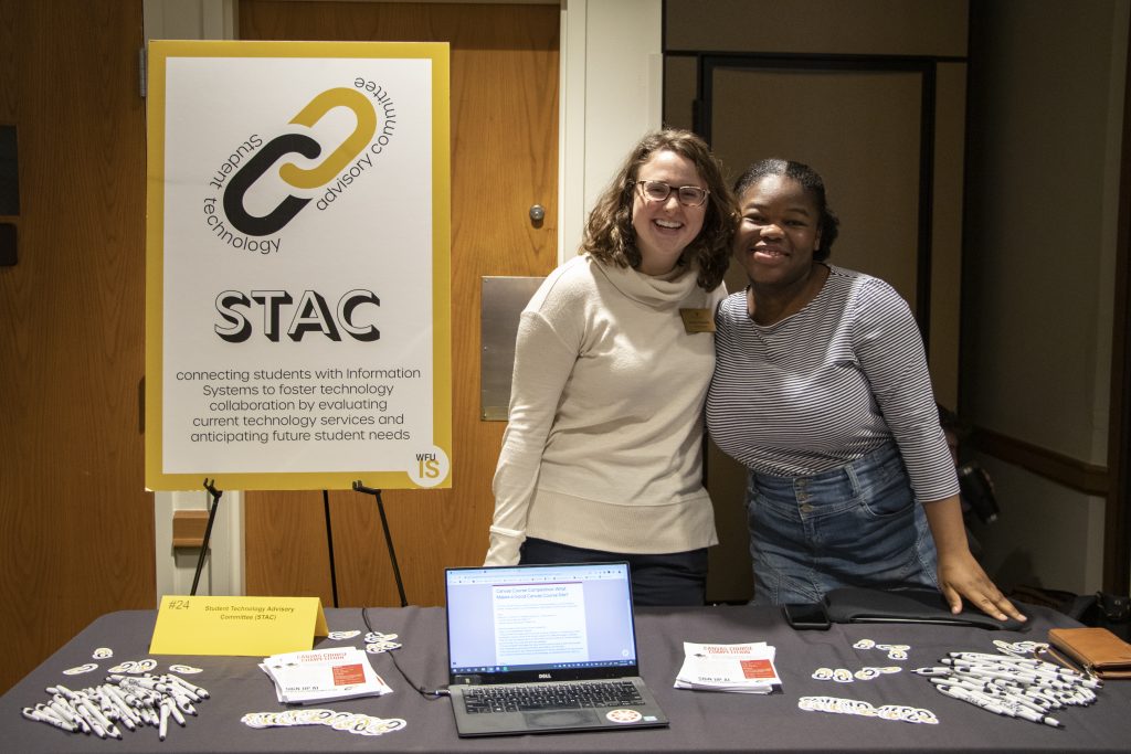 Student Technology Advisory Committee members at their table