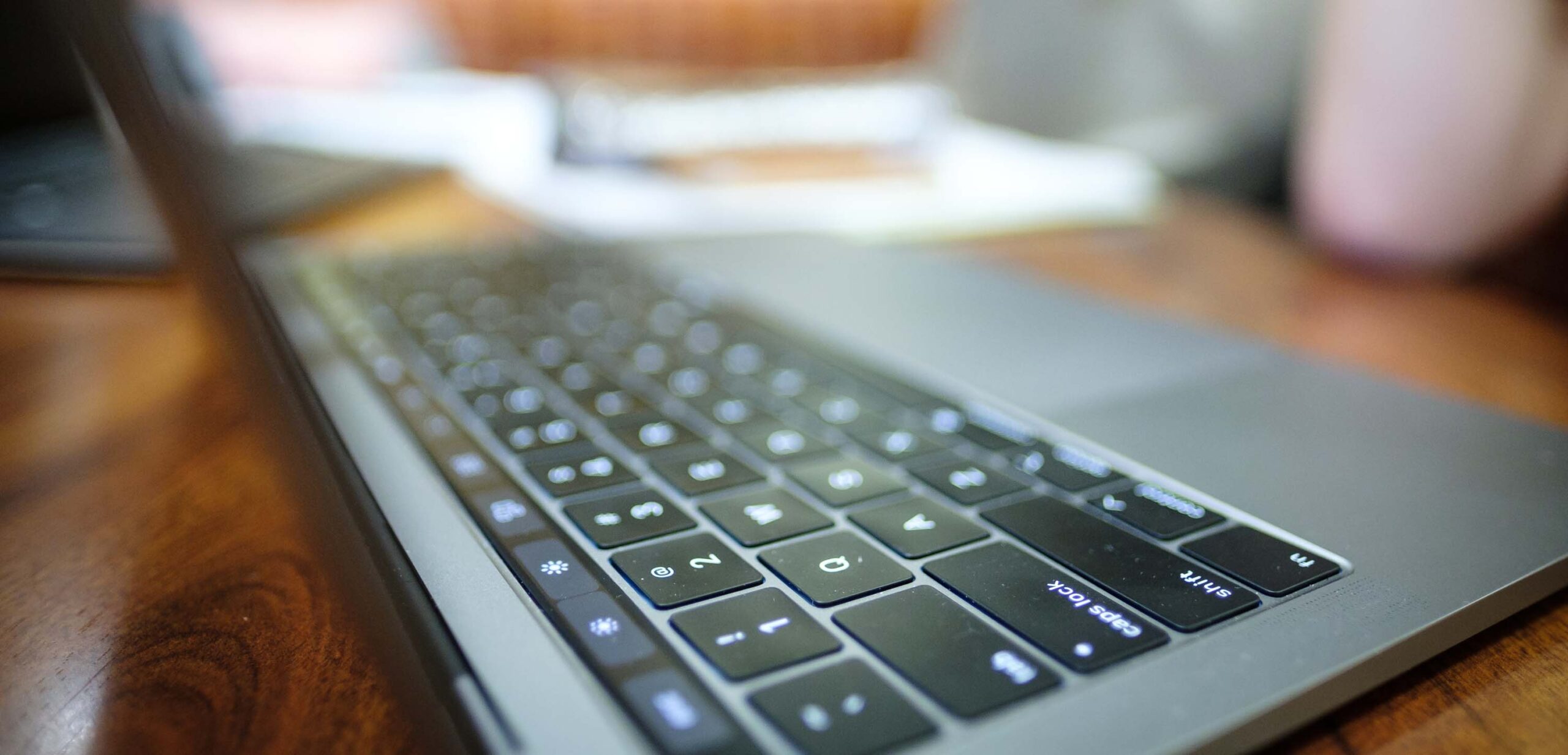 Close up of Macbook Pro Keyboard