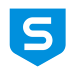 blue shield with white S