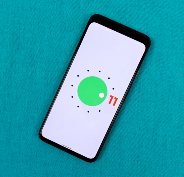phone with OS11 image displayed