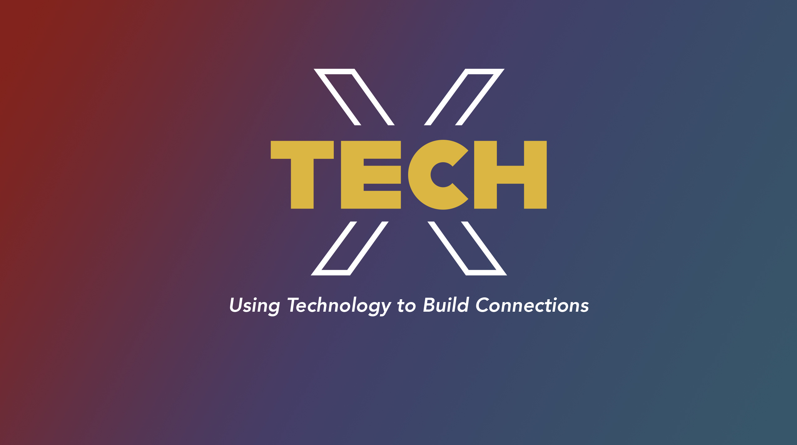 TechX logo in front of gradient background