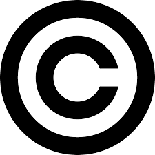 copyright logo - black letter C in a black circle