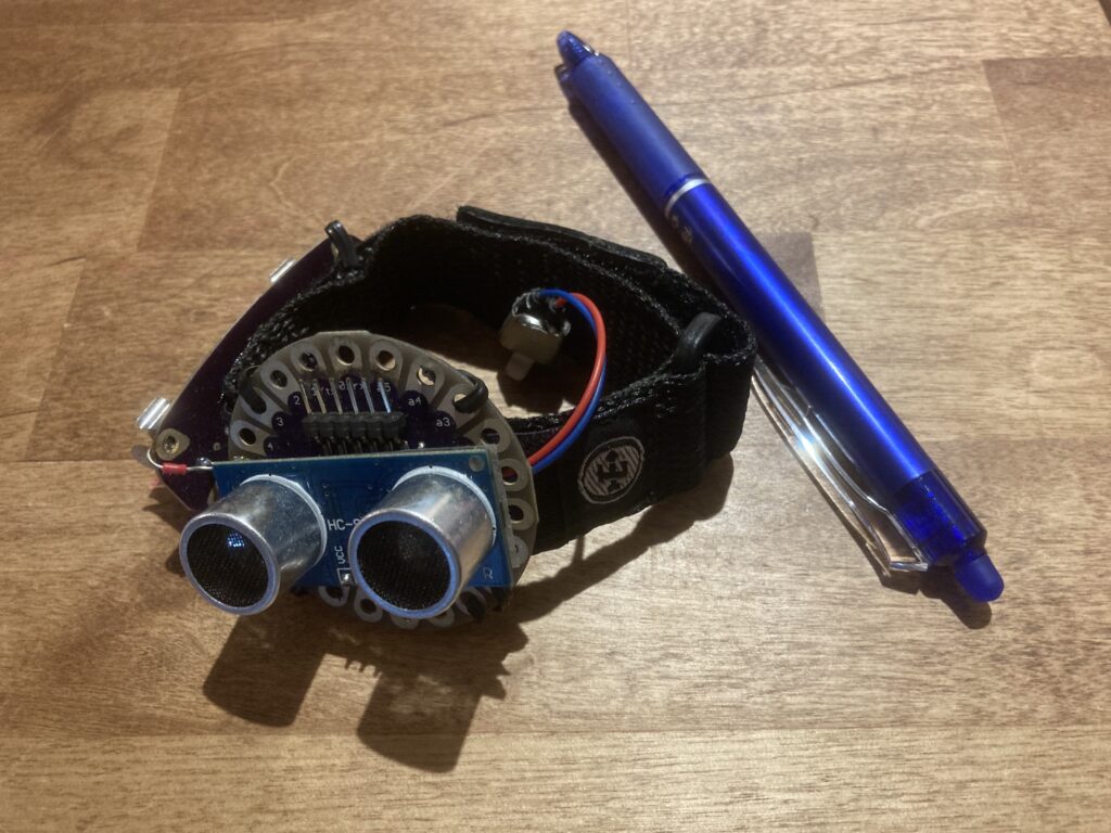 Black and sliver sonar sensor obstacle detector