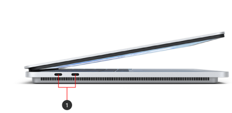side view of Surface Laptop Studio