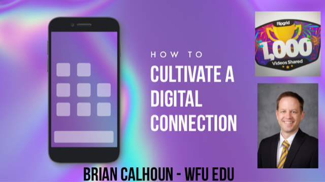 Picture of how to Cultivate a digital connection with Brian Calhoun
