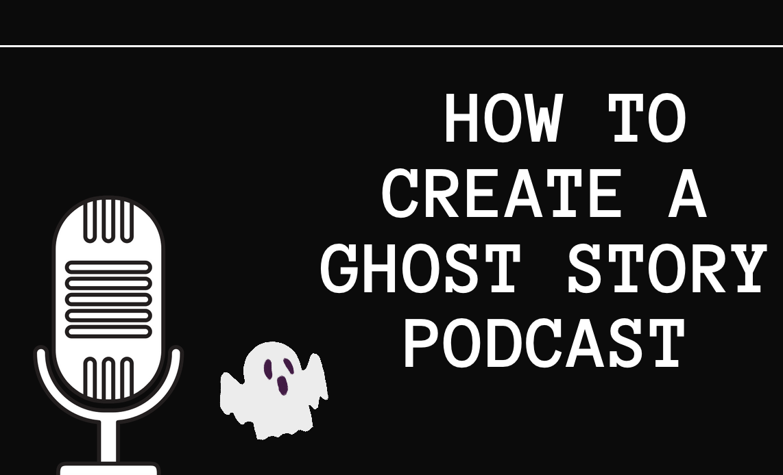 graphic of a microphone and ghost