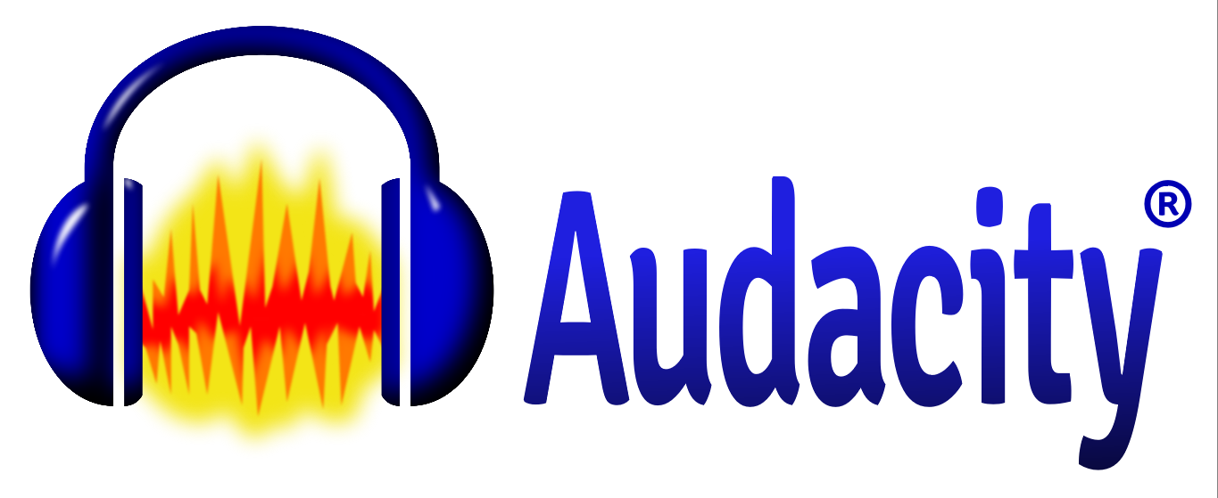 audacity logo, headphones around sound wave
