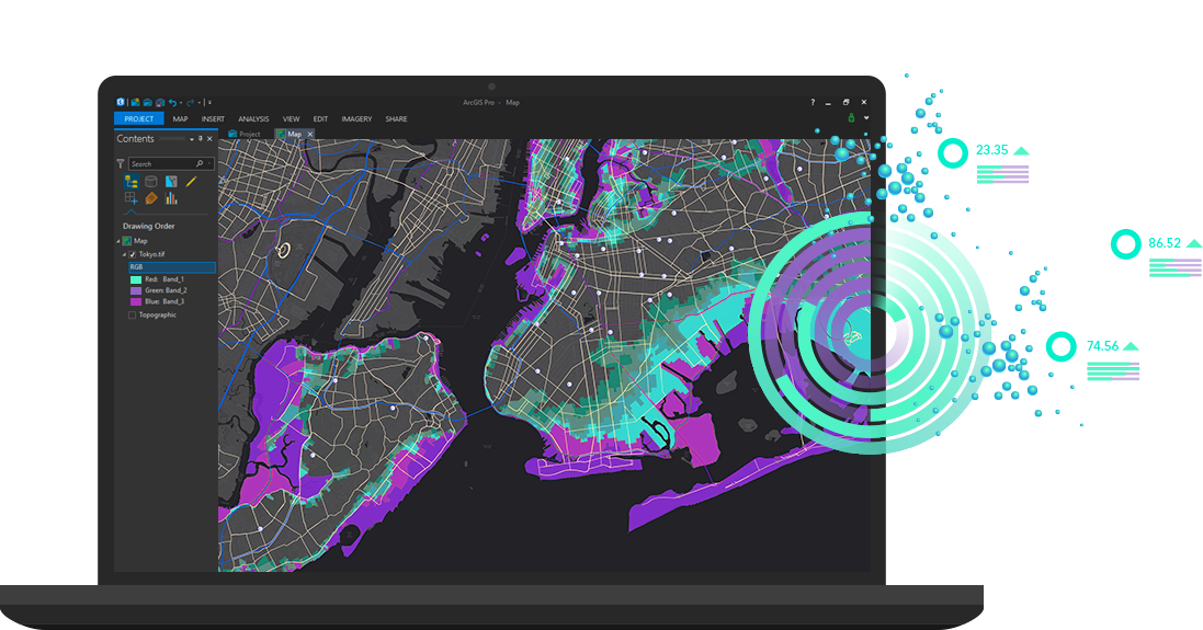 arcgis satellite view