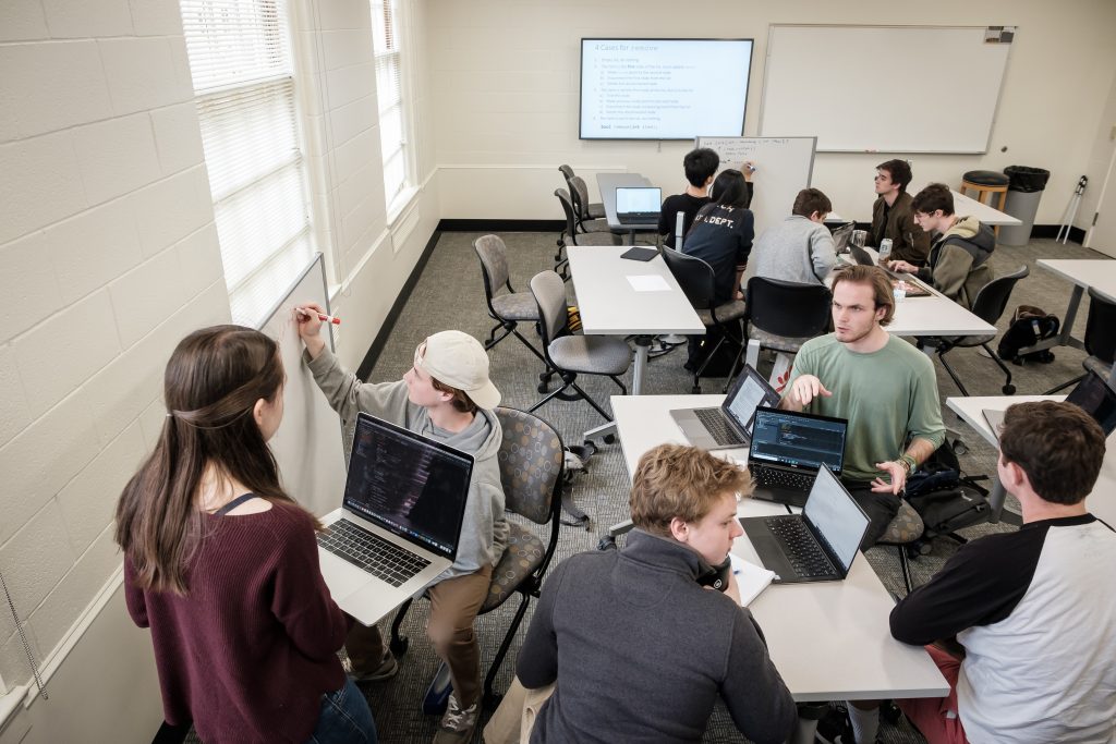 students working in Machester 241